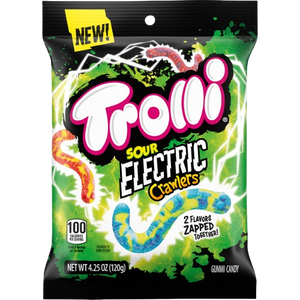 Trolli Sour Electric Crawlers 4.25 oz. Bag - For fresh candy and great service, visit www.allcitycandy.com