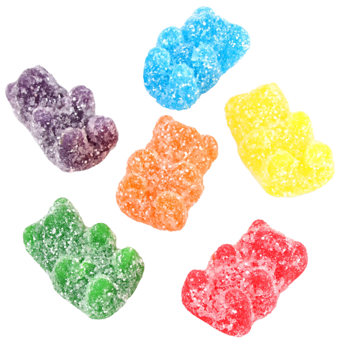 Sugar Party Small Sour Bears Gummy Candy 6 oz. Bag