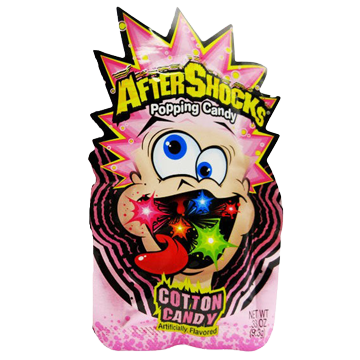 Aftershocks Popping Candy Cotton Candy 0.33 oz. Pouch