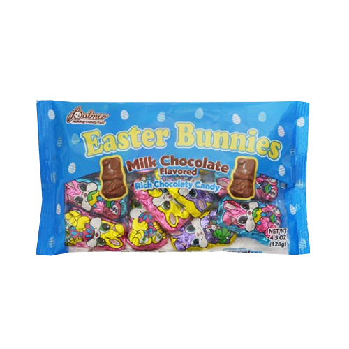 Palmer Milk Chocolate Foil Wrapped Bunnies 4.5 oz. Bag - All City