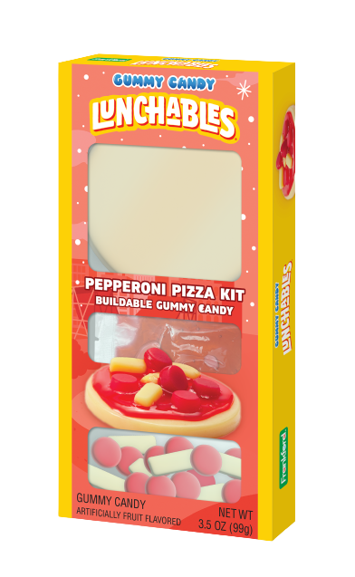 Kraft Lunchables Pepperoni Pizza Kit Gummy Candy 3.5 oz. Box - All