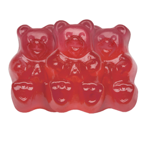 All City Candy Strawberry Gummi Bears - 5 LB Bulk Bag Bulk Unwrapped Albanese Confectionery For fresh candy and great service, visit www.allcitycandy.com