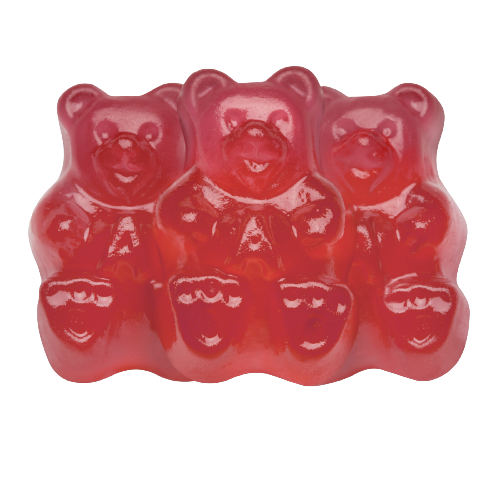 All City Candy Strawberry Gummi Bears - 5 LB Bulk Bag Bulk Unwrapped Albanese Confectionery For fresh candy and great service, visit www.allcitycandy.com