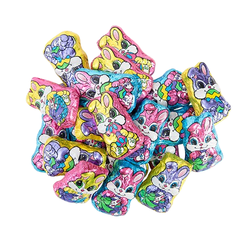 Palmer Milk Chocolate Foil Wrapped Bunnies 4.5 oz. Bag - All City