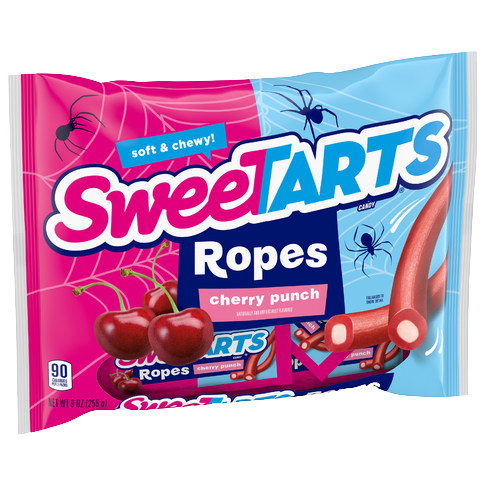 SweeTARTS Cherry Punch Soft & Chewy Ropes Candy Fun Size - 9-oz. Bag