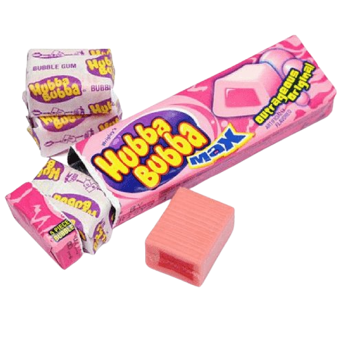 Hubba Bubba Max Outrageous Original Bubble Gum - 5 Piece Pack