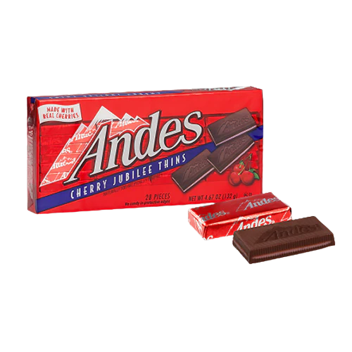 All City Candy Andes Cherry Jubilee Thins - 4.67-oz. Box Charms Candy (Tootsie) For fresh candy and great service, visit www.allcitycandy.com