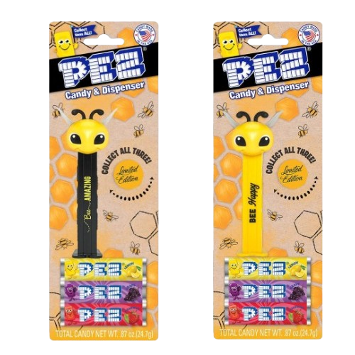 PEZ Limited Edition Bee Candy Dispenser - 1 Blister Pack - All City Candy