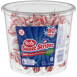 Bob s Sweet Stripes Soft Peppermint Candy Tubs All City Candy