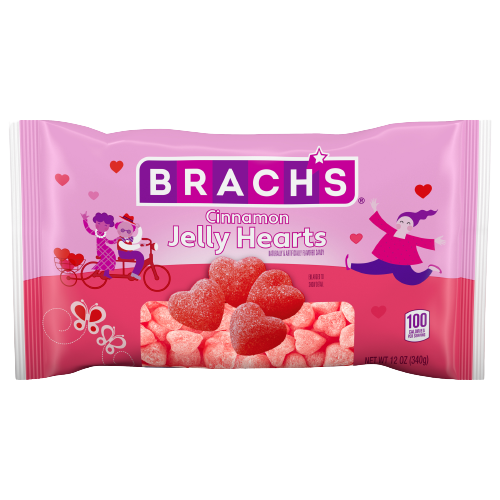 Brach's Cinnamon Jelly Hearts Candy - 12 oz Bag - All City Candy