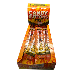 Candy Houses FIRE Candy Buttons 0.5 oz. Strip - For fresh candy and great service, visit www.allcitycandy.com
