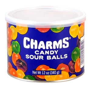 All City Candy Charms Candy Sour Balls - 12-oz. Canister Hard Charms Candy (Tootsie) 1 Canister For fresh candy and great service, visit www.allcitycandy.com