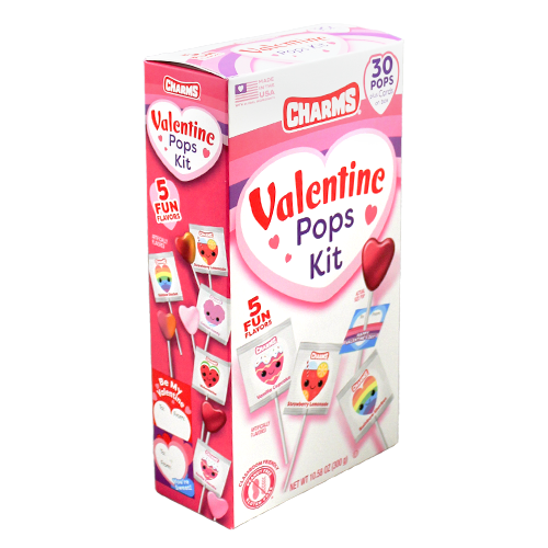 Charms Valentine Pops Exchange Kit 30 ct Size 10.58 oz | Walgreens