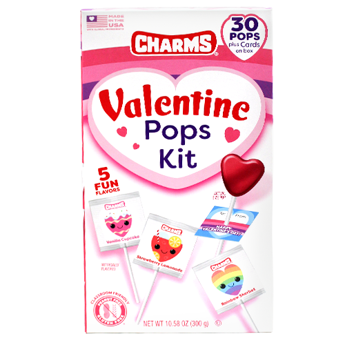 Charms Pop Valentine's Day 30 Count 10.58 oz. Box
