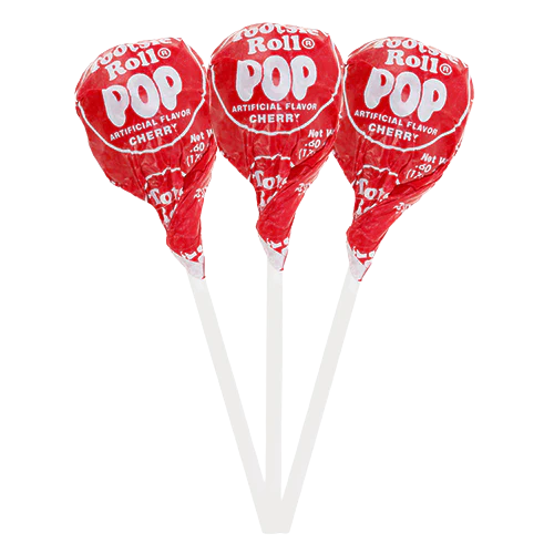 All City Candy Cherry Tootsie Pops - 2 LB Bulk Bag Tootsie Roll Industries For fresh candy and great service, visit www.allcitycandy.com