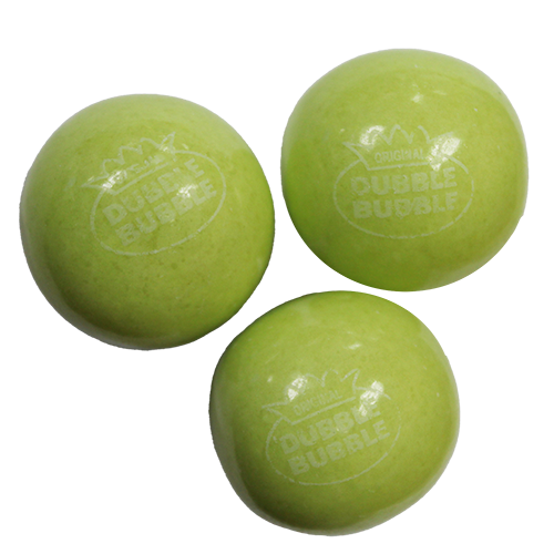 For fresh candy and great service, visit www.allcitycandy.com - Dubble Bubble Limeade 1" Gumball 3 lb. Bulk Bag