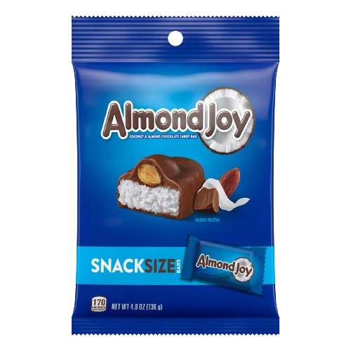 Almond Joy Snack Size 4.8 oz. Bag - For fresh candy and great service, visit www.allcitycandy.com