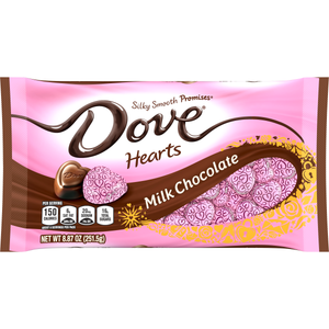 Dove Promises Hearts Milk Chocolate - 8.87-oz. BagSomething Sweet for your Sweetie. Dove ultimate chocolate. Everything tastes better shaped in a heart! It is full of love! For fresh candy and great service, visit www.allcitycandy.com