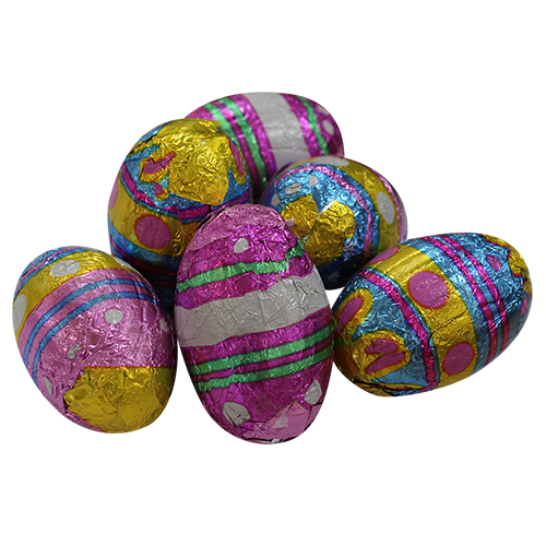 palmer coconut cream eggs Palmer Chocofluff Foil Eggs 2 lb. Bulk Bag - Individually Wrapped - Chocolate