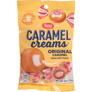 All City Candy Goetze's Caramel Creams Original Vanilla - 4 oz Peg Bag Chewy Goetze's Candy For fresh candy and great service, visit www.allcitycandy.com