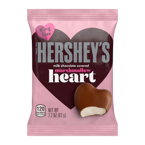 Hershey's Milk Chocolate Marshmallow Heart - 2.2 oz www.allcitycandy.com for fresh and delicious sweet candy treats.