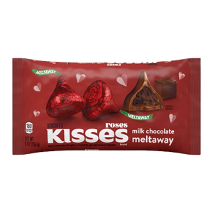 Hershey's Roses Kisses Milk Chocolate Meltaway Center 9 oz. Bag - For fresh candy and great service, visit www.allcitycandy.com