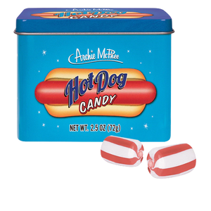 Archie McPhee Hot Dog Candy 2.5 oz. Tin