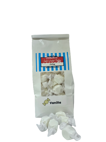 vanilla Salt Water Taffy. For fresh candy and great service, visit www.allcitycandy.com