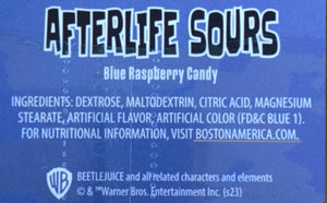 Beetlejuice Afterlife Sours 1.5 oz. Tin. For fresh candy and great service, visit www.allcitycandy.com
