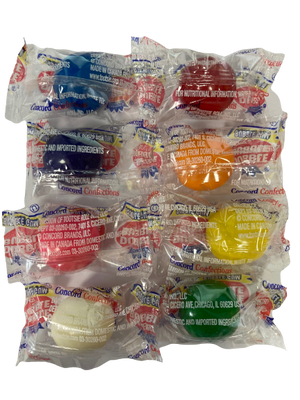 Dubble Bubble Assorted Wrapped Gumballs 3 lb Bulk Bag www.allcitycandy.com for fresh and delicious candy treats