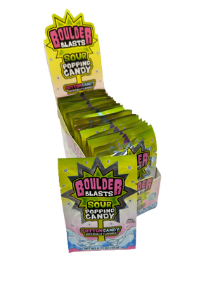 KoKo's Boulder Blasts Sour Popping Candy Cotton Candy 0.35 oz.