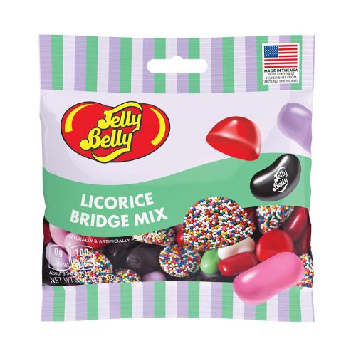 Jelly Belly Licorice Bridge Mix - 3-oz. Bag - All City Candy