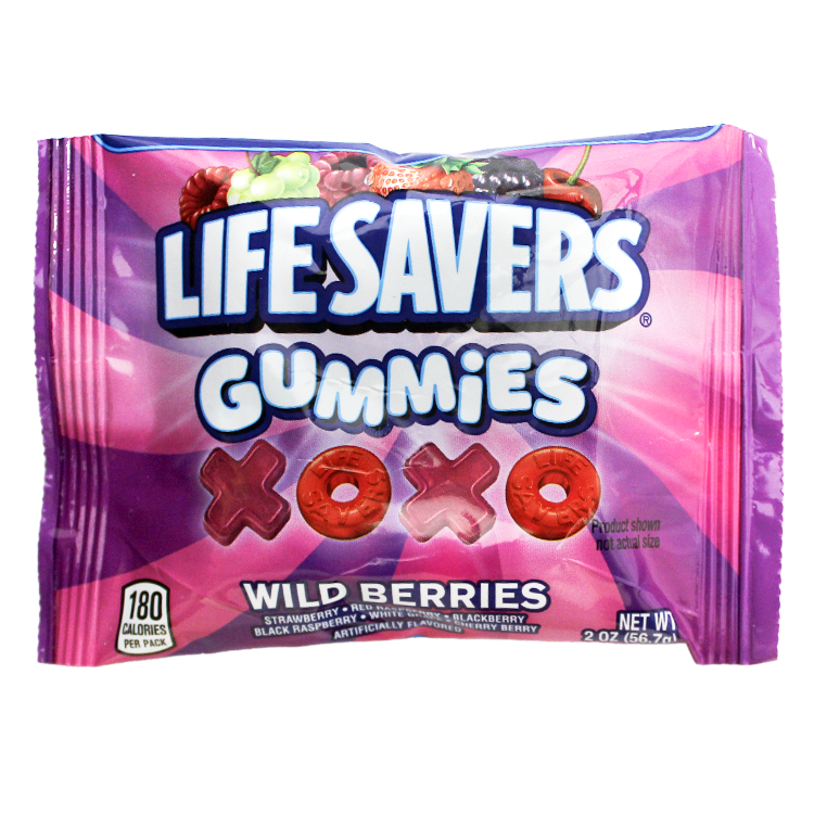 Lifesavers Valentine's Day Message Gummies - 2-oz. PouchBag Something Sweet for your Sweetie. Kid Approved. Everything tastes better shaped in a heart! It is full of love! For fresh candy and great service, visit www.allcitycandy.com