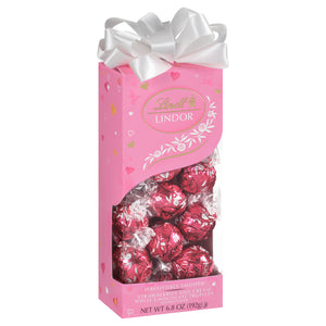 Lindor Valentine's Strawberry and Cream White Truffle 6.8 oz. Box