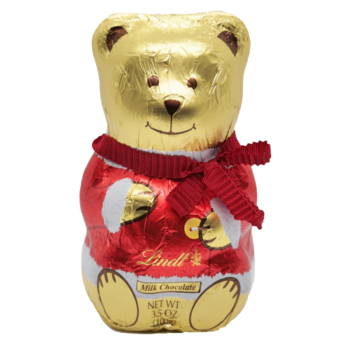 Lindt Milk Chocolate Christmas Bear 3.5 oz. All City Candy