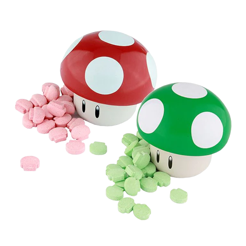 All City Candy Nintendo Mushroom Sours Candy - 1-oz. Tin 1 Tin Novelty Boston America For fresh candy and great service, visit www.allcitycandy.com