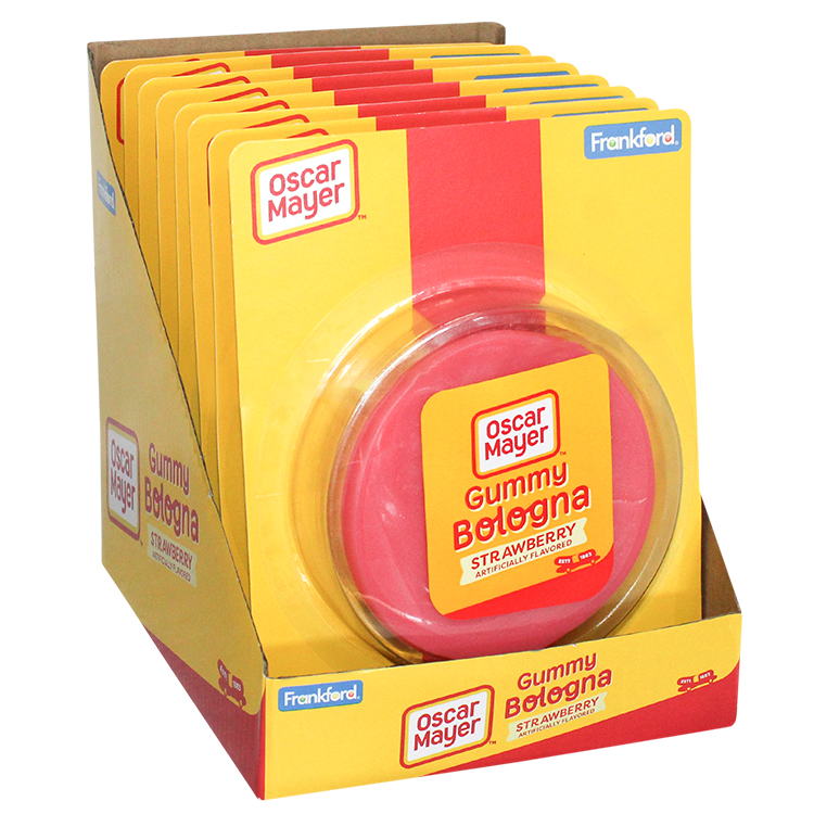 Frankford Oscar Mayer Gummy Bologna Slices 7.27 oz. - Visit www.allcitycandy.com for delicious treats and sweet candy! 