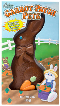 Palmer Carrot Patch Pete Solid Milk Chocolate Bunny 3 oz.