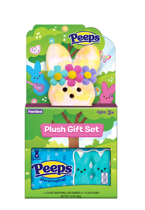 Peeps Easter Plush Flower Power Bunny Gift Set  - 1.5 oz