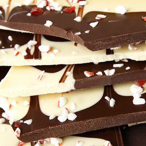 All City Candy Fine Chocolate Peppermint Bark 1 lb. Box www.allcitycandy.com for fresh and delicious candy treats