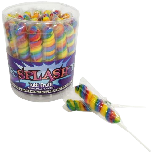 Fun Express Big Rainbow Lollipops For Kids, 6 Count