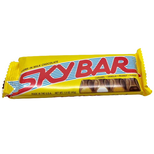 All City Candy, Sky Bar 1.5 oz Bar.For fresh candy and great service, visit www.allcitycandy.com