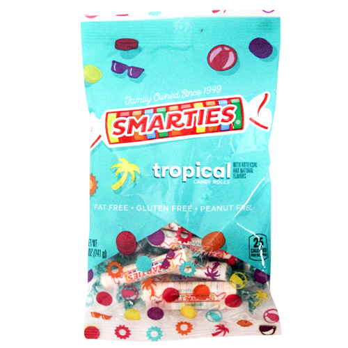 For fresh candy and great service, visit www.allcitycandy.com - Tropical Smarties Candy Rolls - 5-oz. Bag