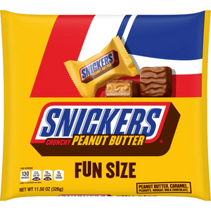 Snickers Crunchy Peanut Butter Fun Size Squares - 11.5 oz Bag