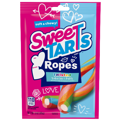 Sweetarts Twisted Ropes Candy - Valentine's Punch 3 oz