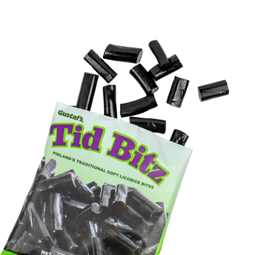 Sweetgourmet Licorice Starlites | Black and White Starlight | Bulk Hard Candy Wrapped | Kosher | 15oz Bag, Size: 15 fl oz