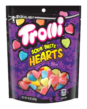 Trolli Sour Brite Hearts 10 oz. Bag