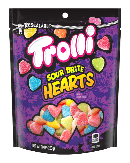 Trolli Sour Brite Hearts 10 oz. Bag