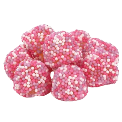 Gustaf's Lovely Pink Gummy Berries 4.4 lb. Bag - For fresh candy and great service, visit www.allcitycandy.com
