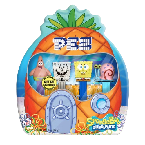 PEZ SpongeBob Squarepants 25th Anniversary Gift Tin - All City Candy